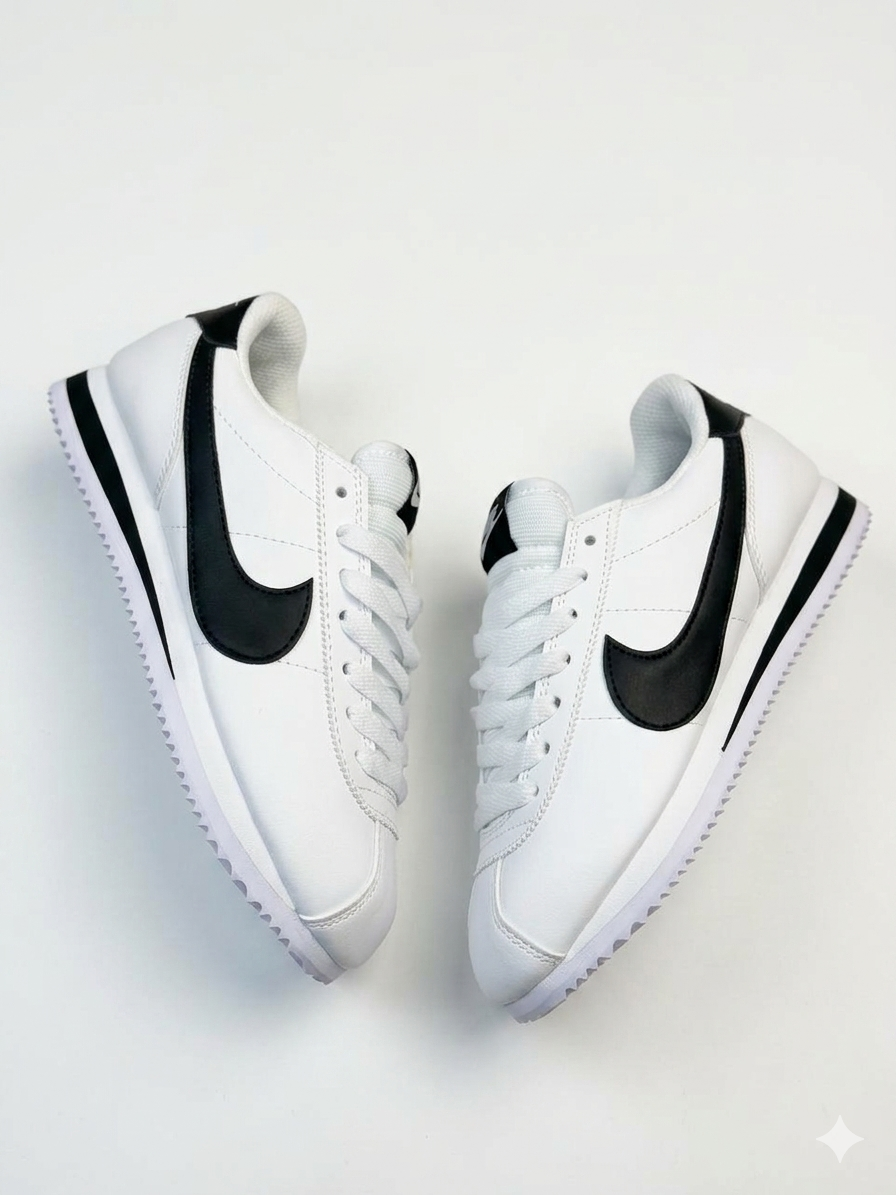 NIKE CORTEZ BLANCO NEGRO