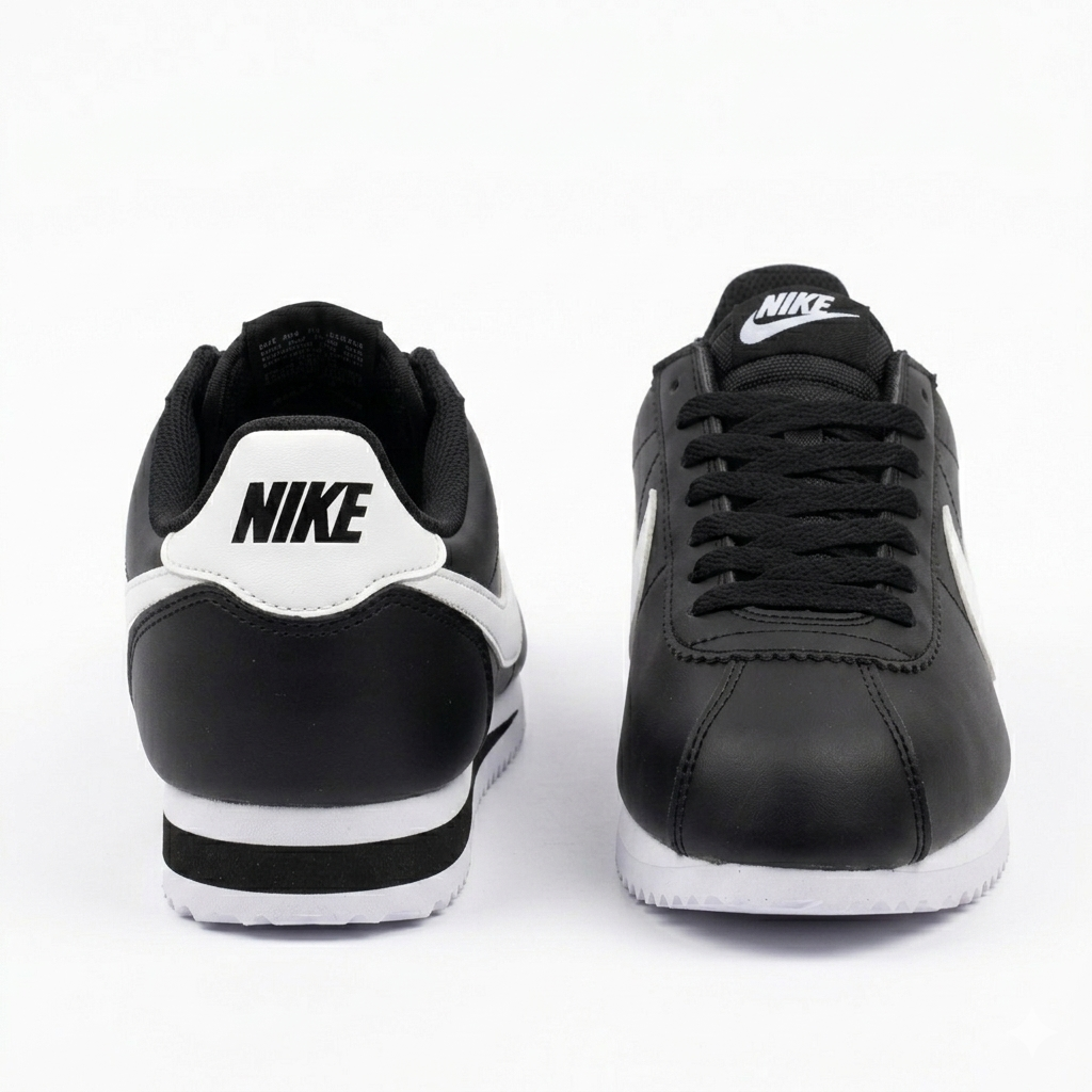 NIKE CORTEZ NEGRO BLANCO