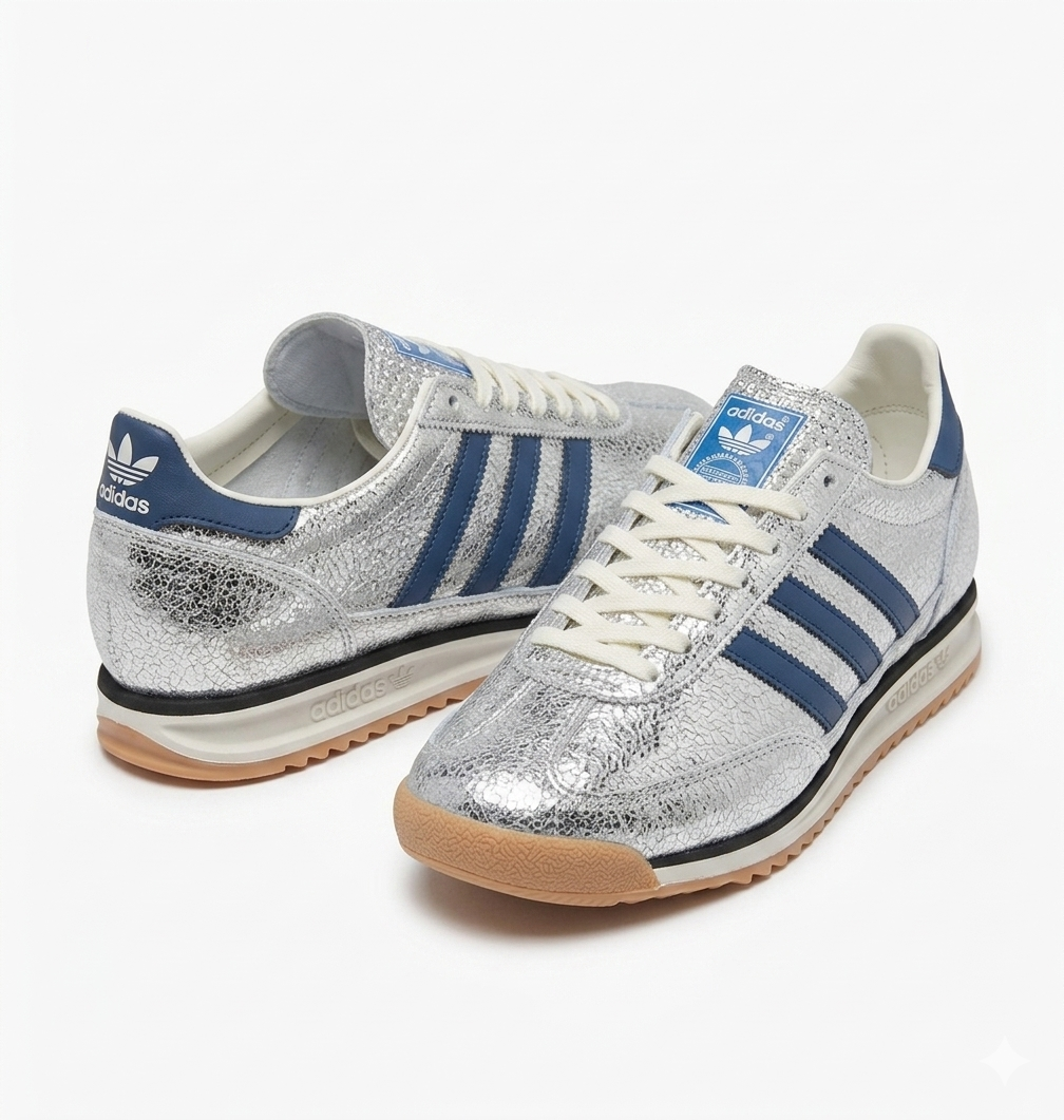 ADIDAS SL72 PLATEADO AZUL