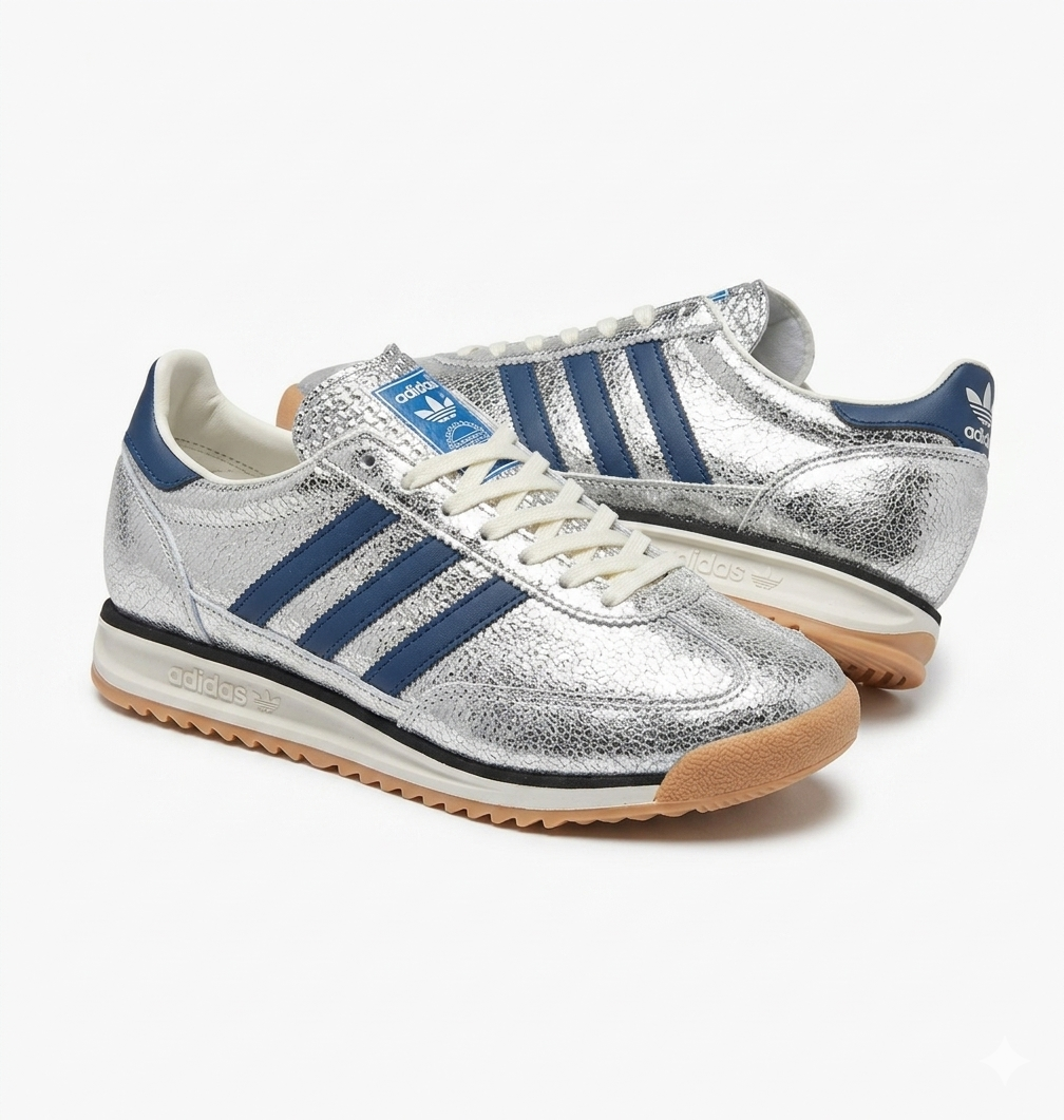 ADIDAS SL72 PLATEADO AZUL